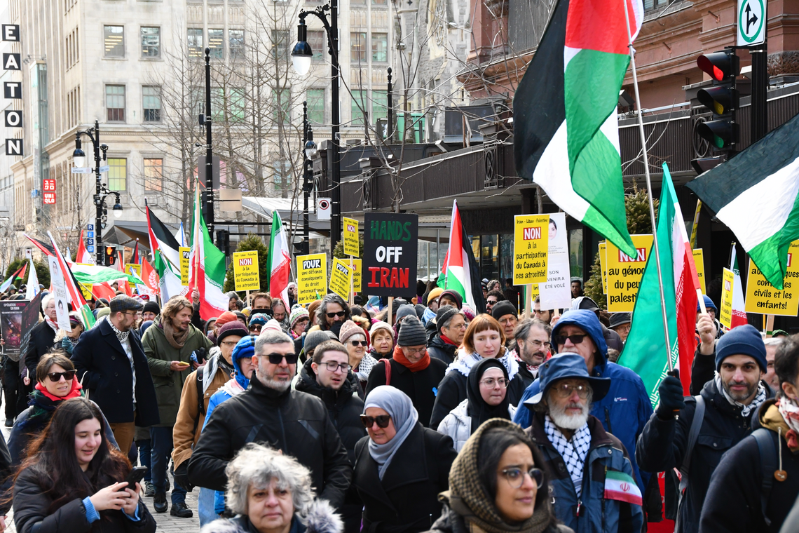 « Hands Off Iran » démo anti-impérialiste du 21 mars 2026