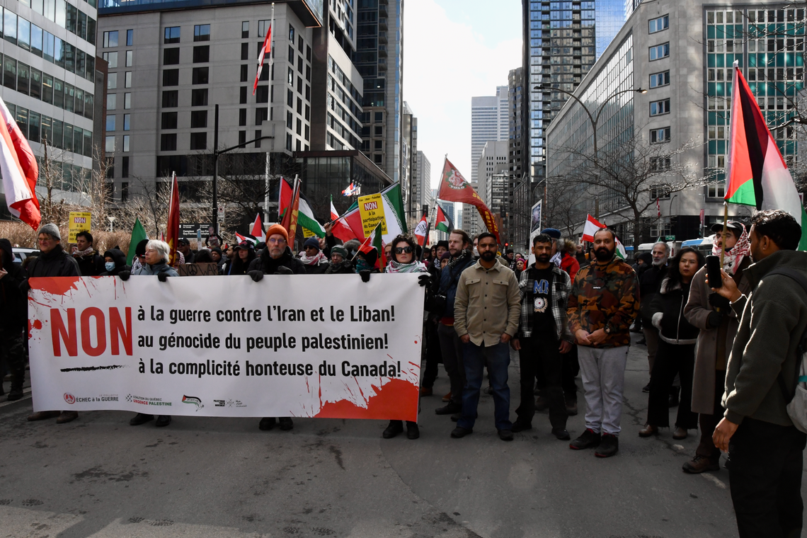 « Hands Off Iran, Lebanon, Palestine » démo anti-impérialiste du 21 mars 2026