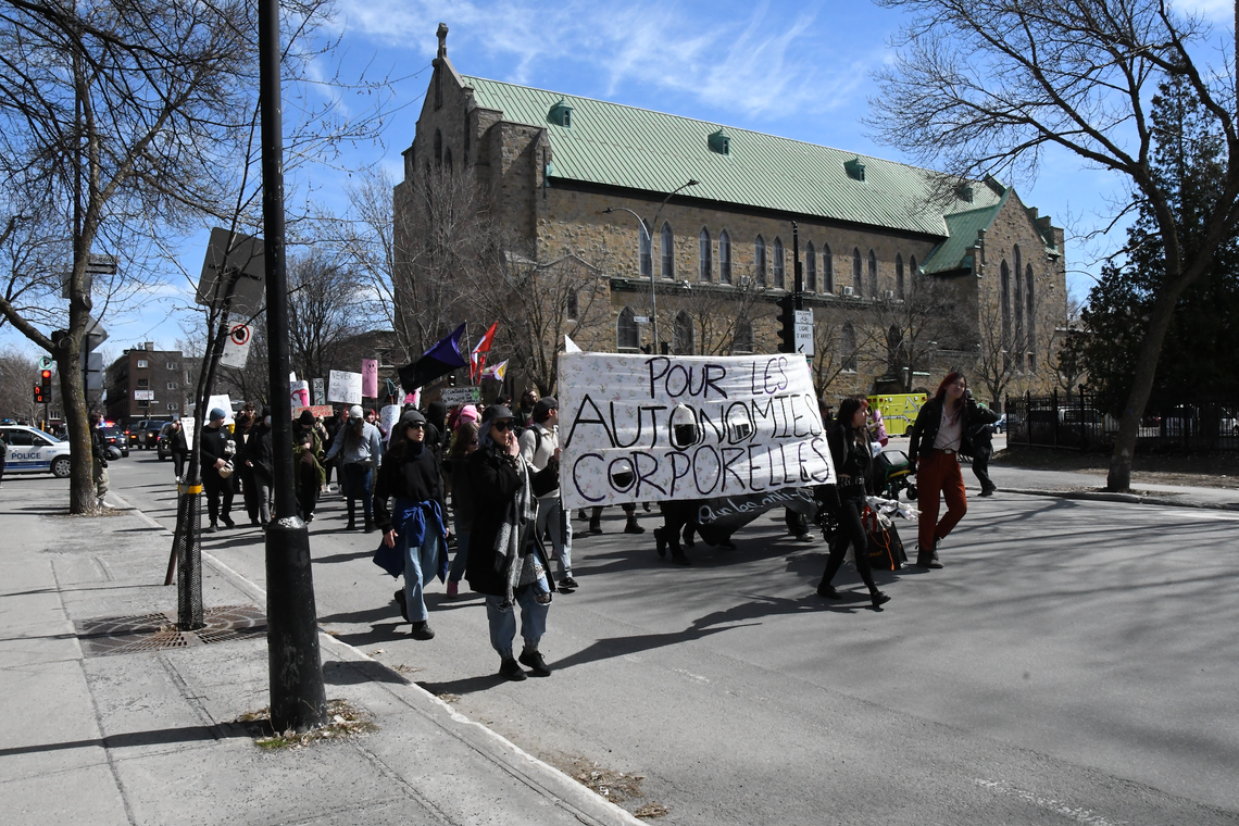Manif pro-choix du 25 avril 2026 au Plateau Mont-Royal