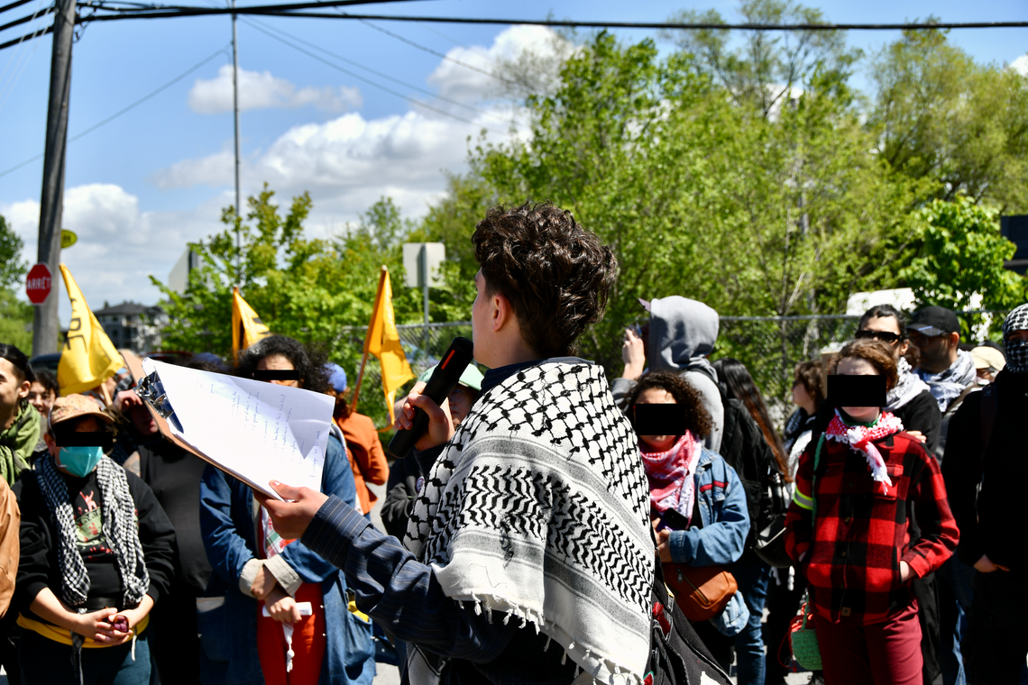 Marche du 30 mai 2026 contre l'agrandissement de l'usine General Dynamics à Salaberry-de-Valleyfield