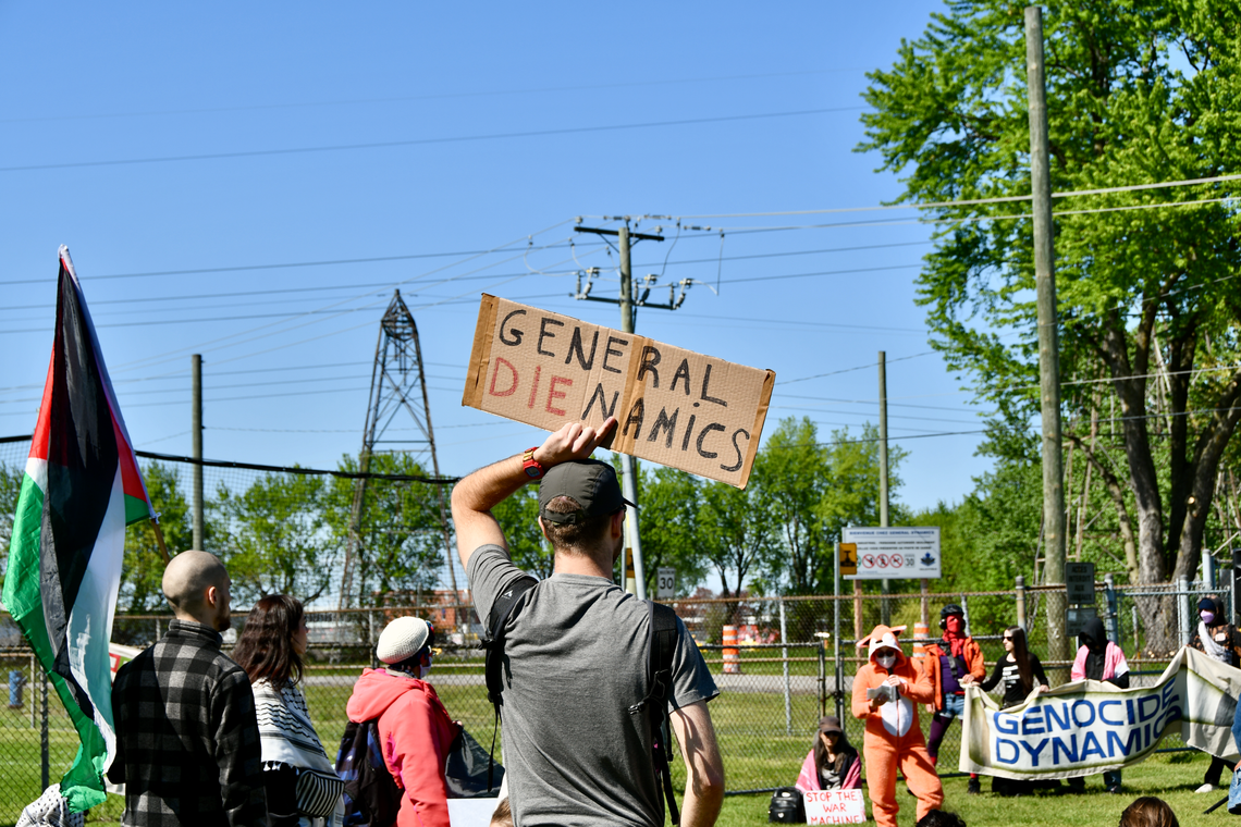 Marche du 30 mai 2026 contre l'agrandissement de l'usine General Dynamics à Salaberry-de-Valleyfield