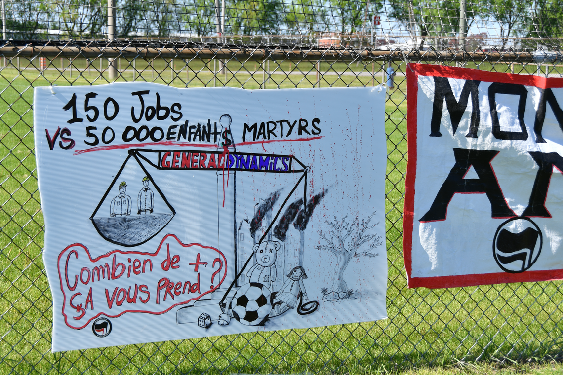 Marche du 30 mai 2026 contre l'agrandissement de l'usine General Dynamics à Salaberry-de-Valleyfield