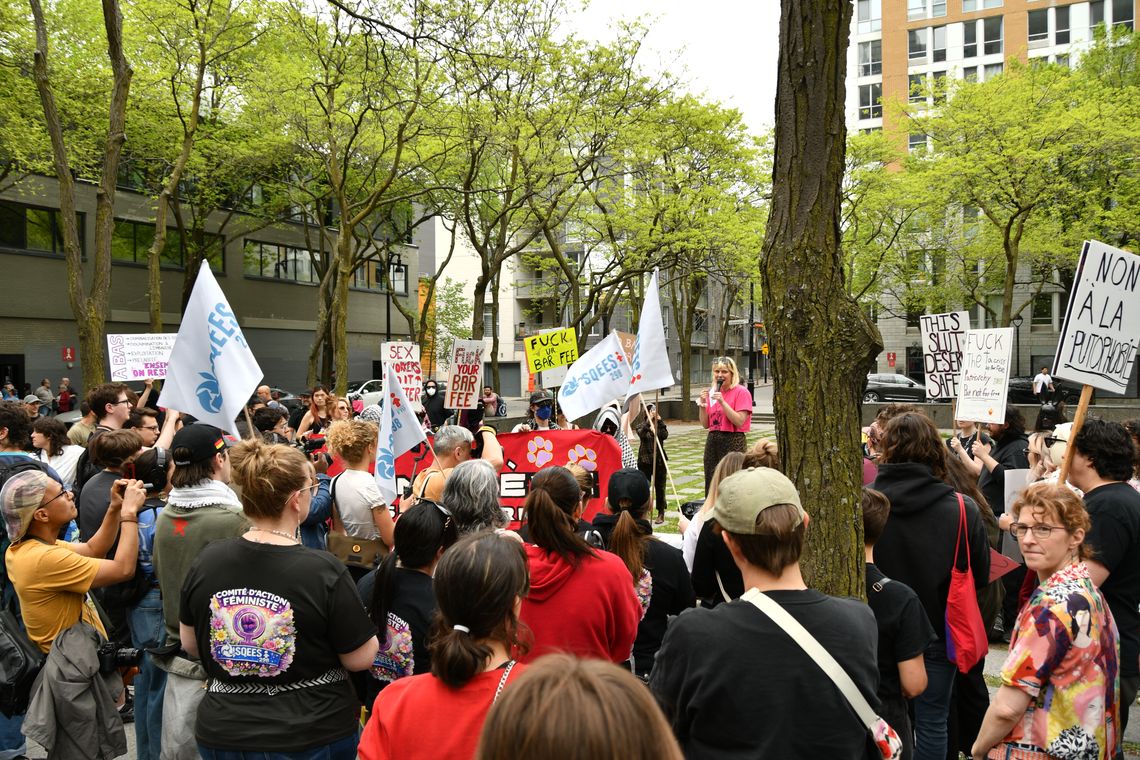 Discours avant la manif des travailleuses du sexe le 23 mai 2026