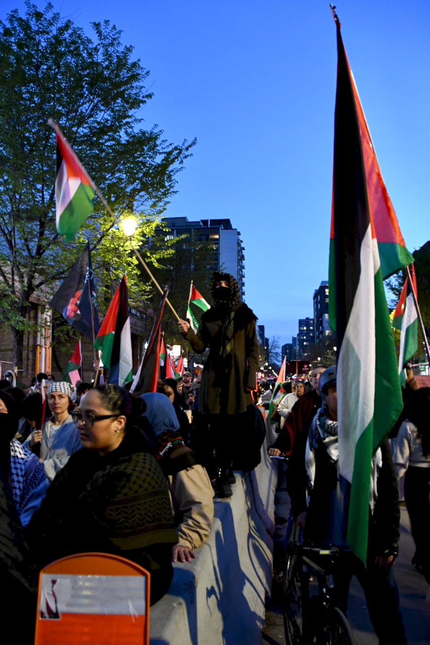 Retour photographique sur le Nakba, le 15 mai 2026, au centre-ville de Montréal